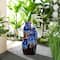 Glitzhome® 30.75" 4-Tier LED Reactive Glaze Ceramic Vase Outdoor Floor Fountain